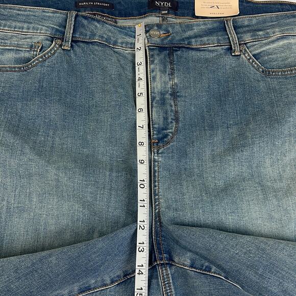 NYDJ Women's Plus Size Marilyn Straight Leg Jeans LIFT x TUCK  Size 28W NWT - Picture 6 of 11